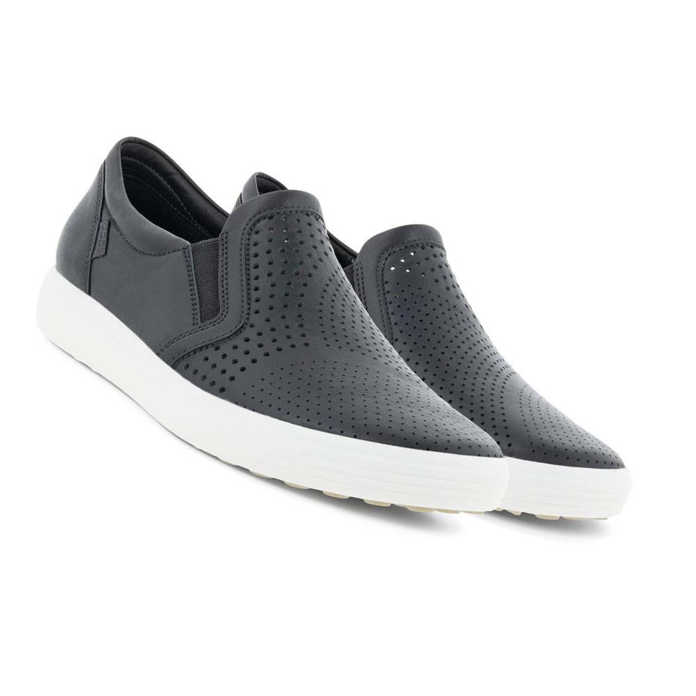 Ecco Soft 7 Slip-on Fritidssko Dame Svarte | NO 77FDN